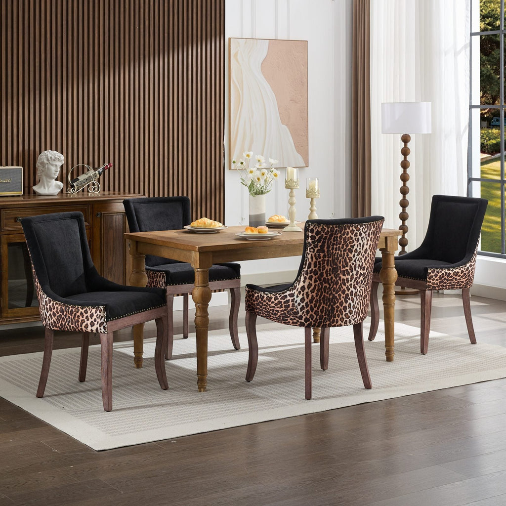 Ultra Side Thickened Fabric Dining Chair (Set of 2)