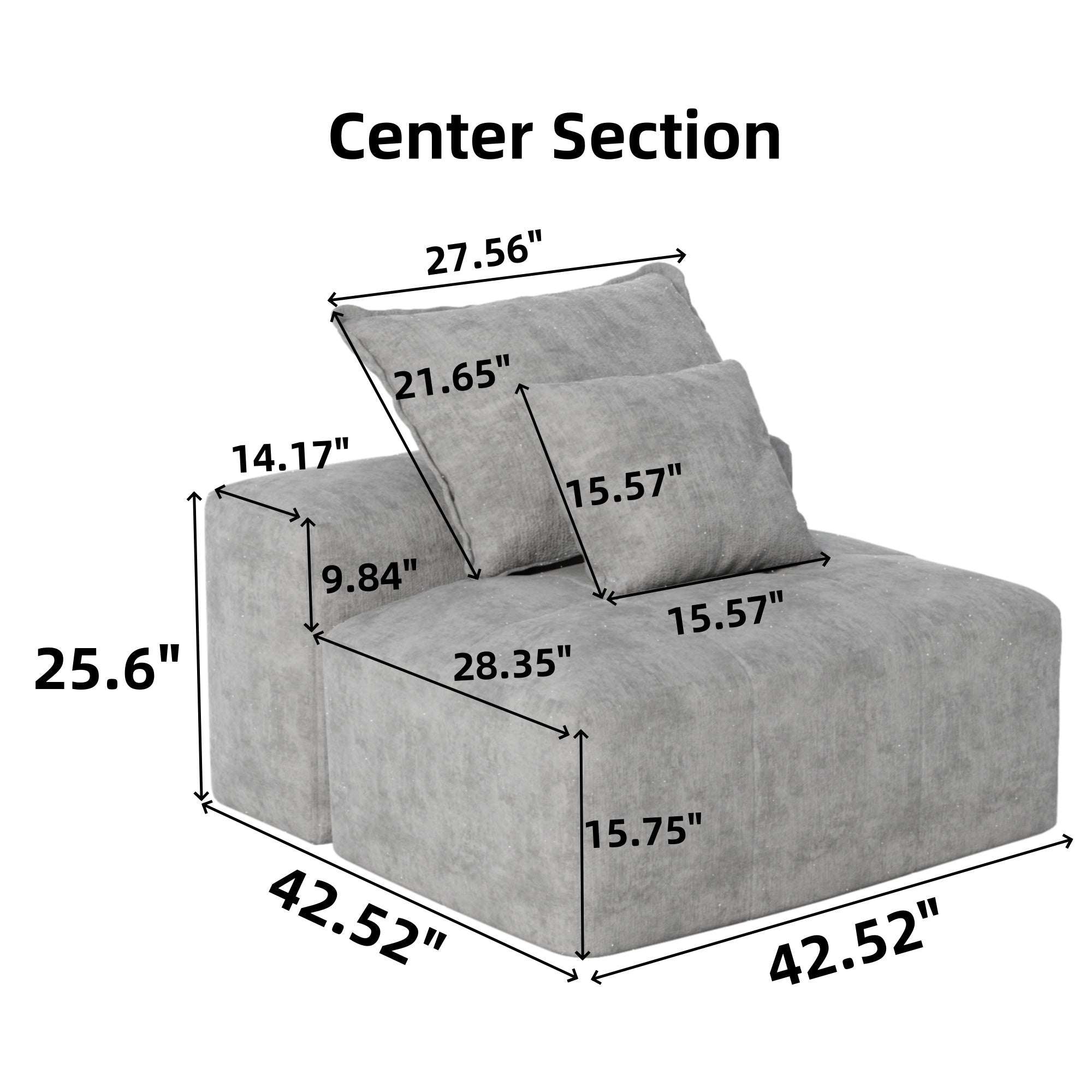 Modern Oversized Modular Sectional DIY Sofa