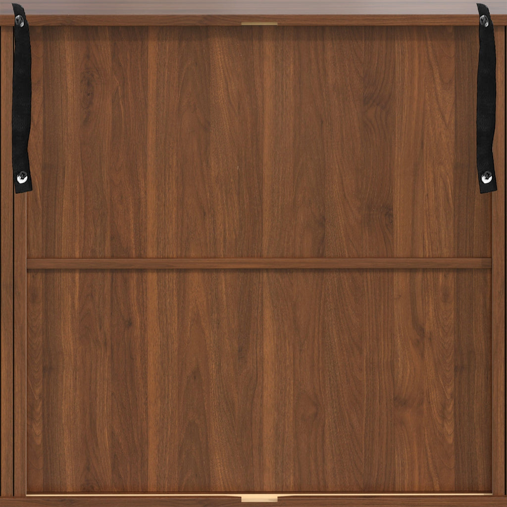39" Fluted Liquor and Coffee Bar Cabinet with Wine Racks Glass Holders Storage