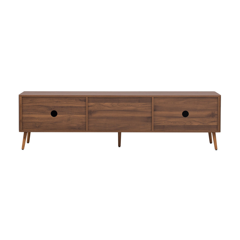 Mid Century TV Stand with 2 Drawers