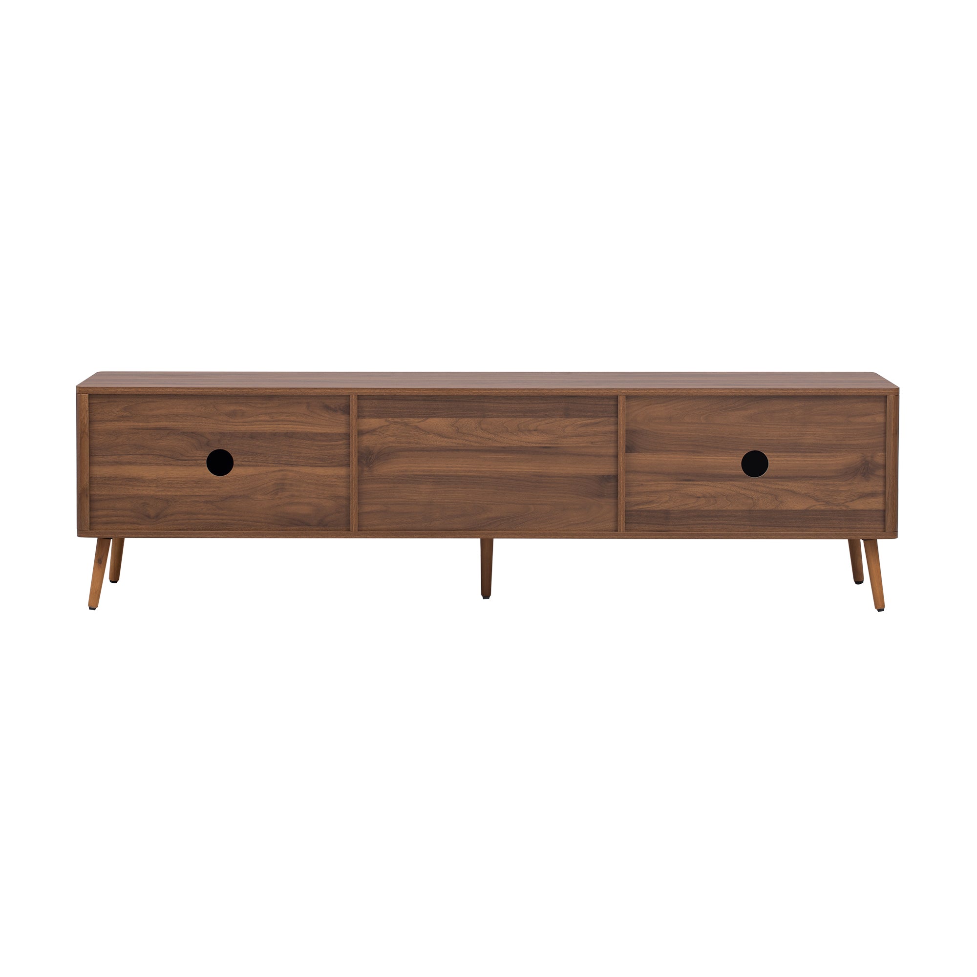 Mid Century TV Stand with 2 Drawers