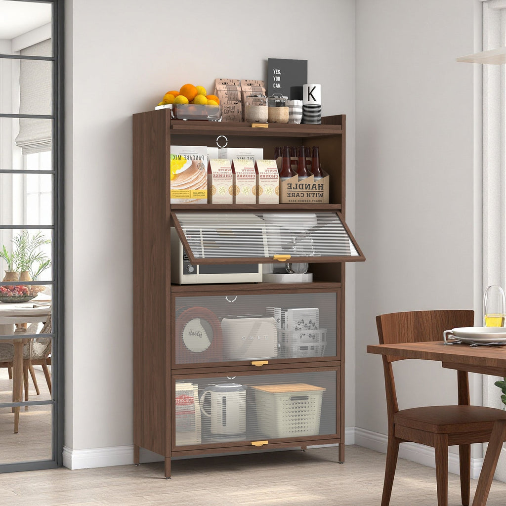 57'' Tall Metal 4 Flip Doors Cabine