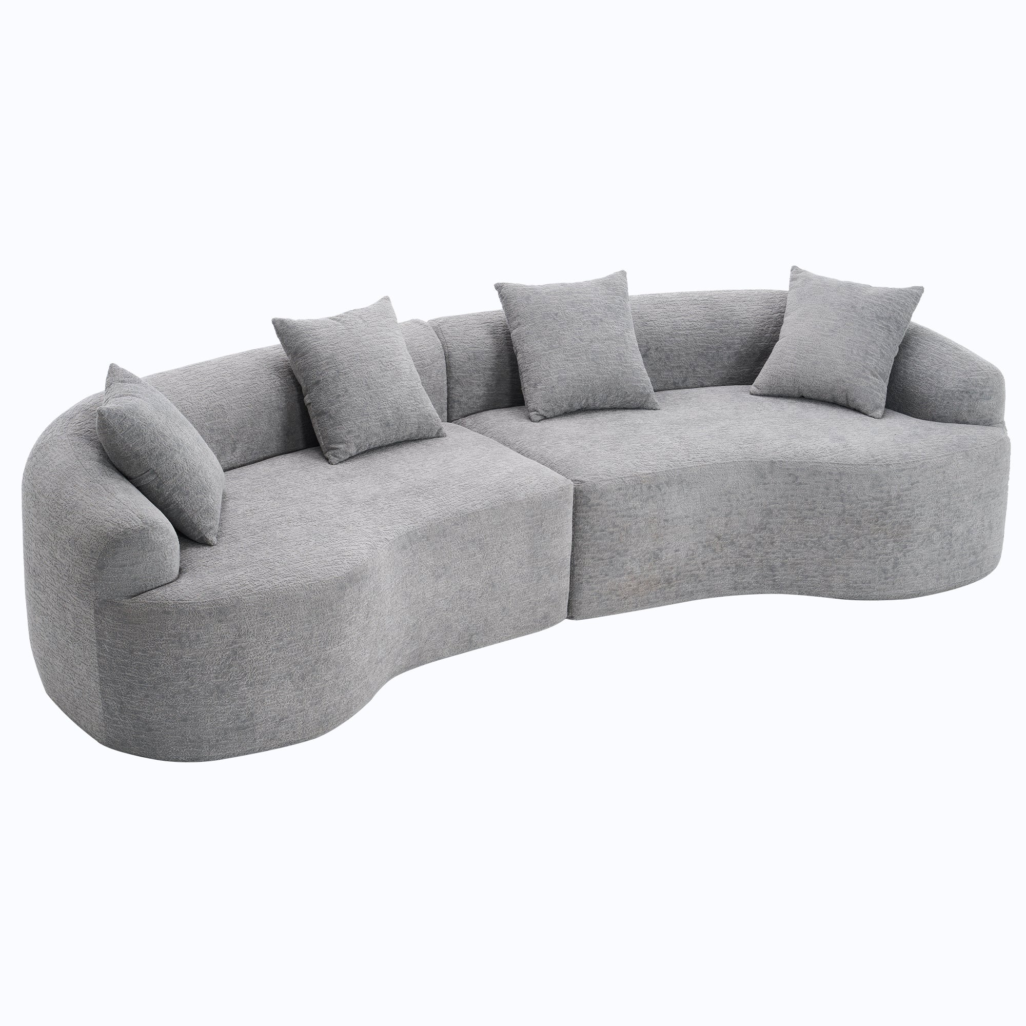 30D High-Density Sponge Sectional Couch for Living Room