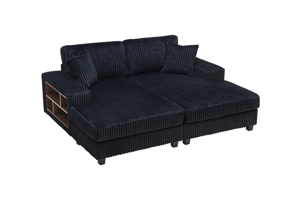 Convertible Sleeper Sectional Sofa with Storage