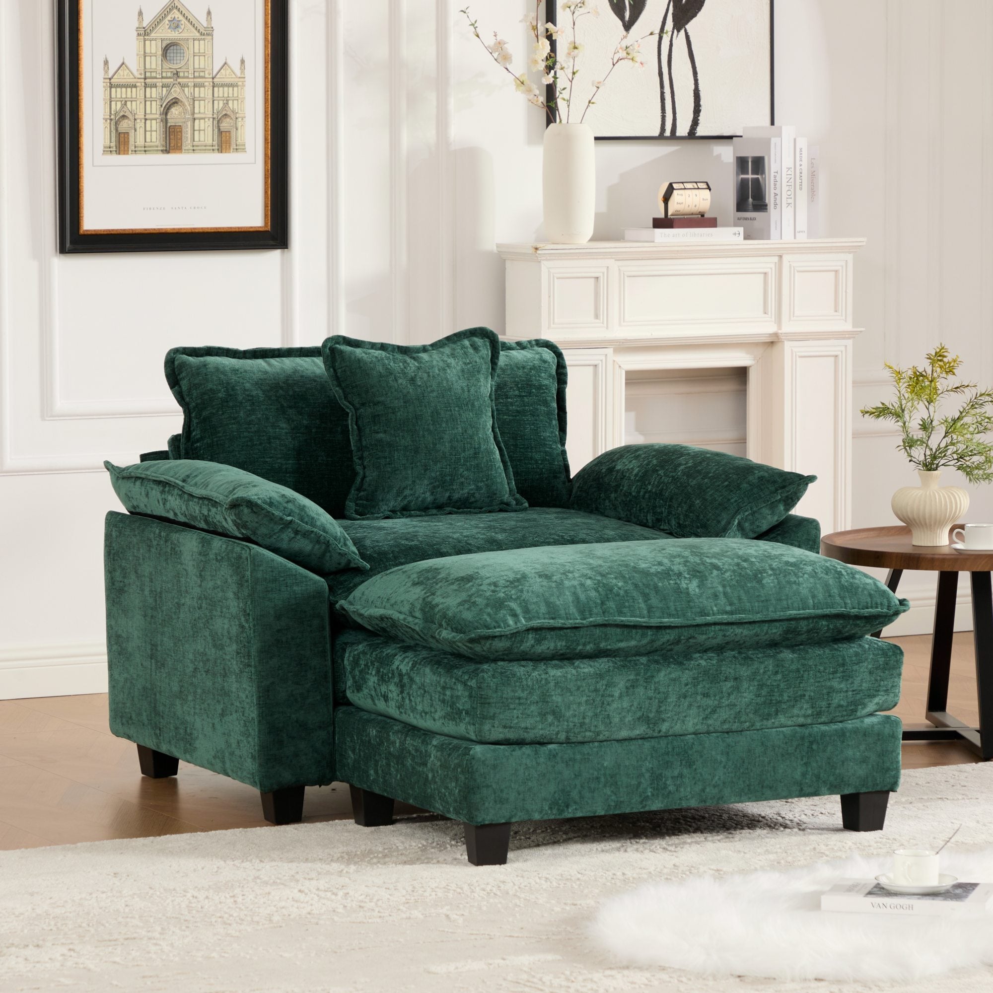 Modern Sectional Cloud Sofa Single Seat (Ottoman is Not Included)