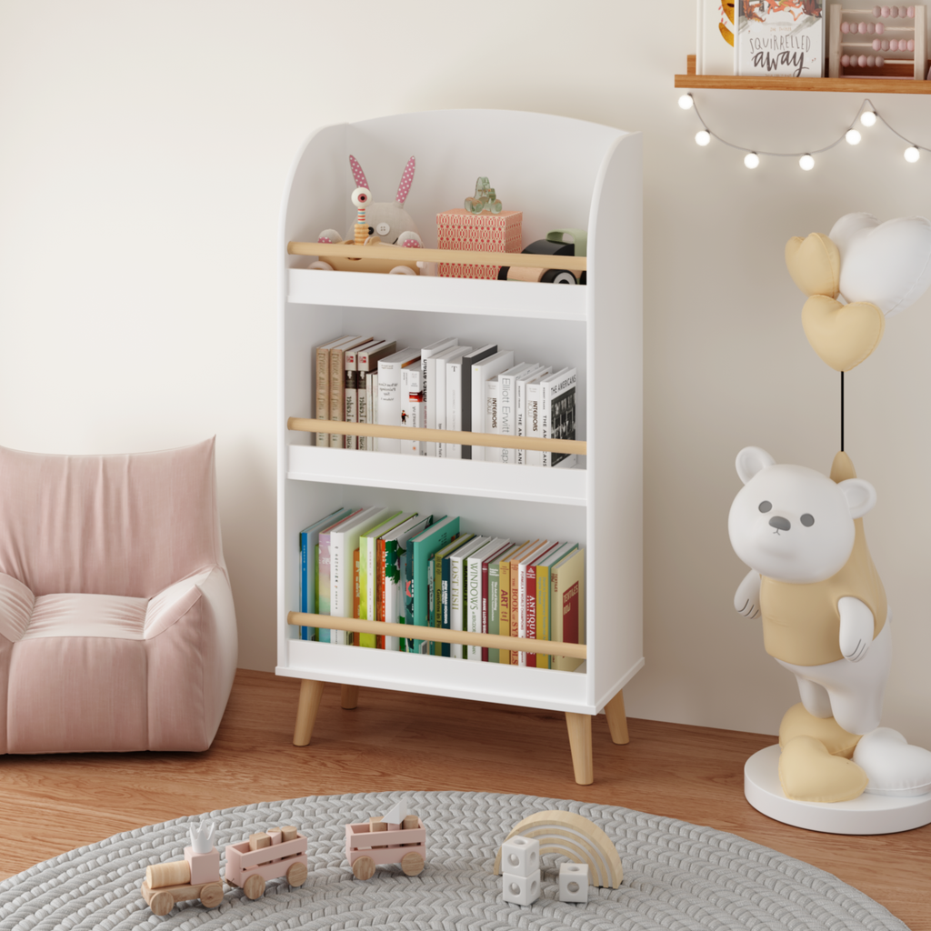 Kids 3-Tier Toy Storage Cabinet