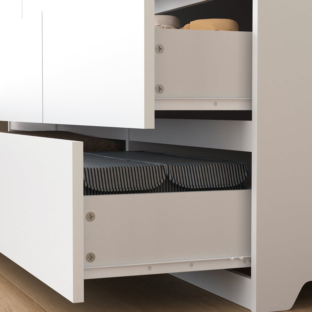 White 9 Drawer Cabinet for Bedroom