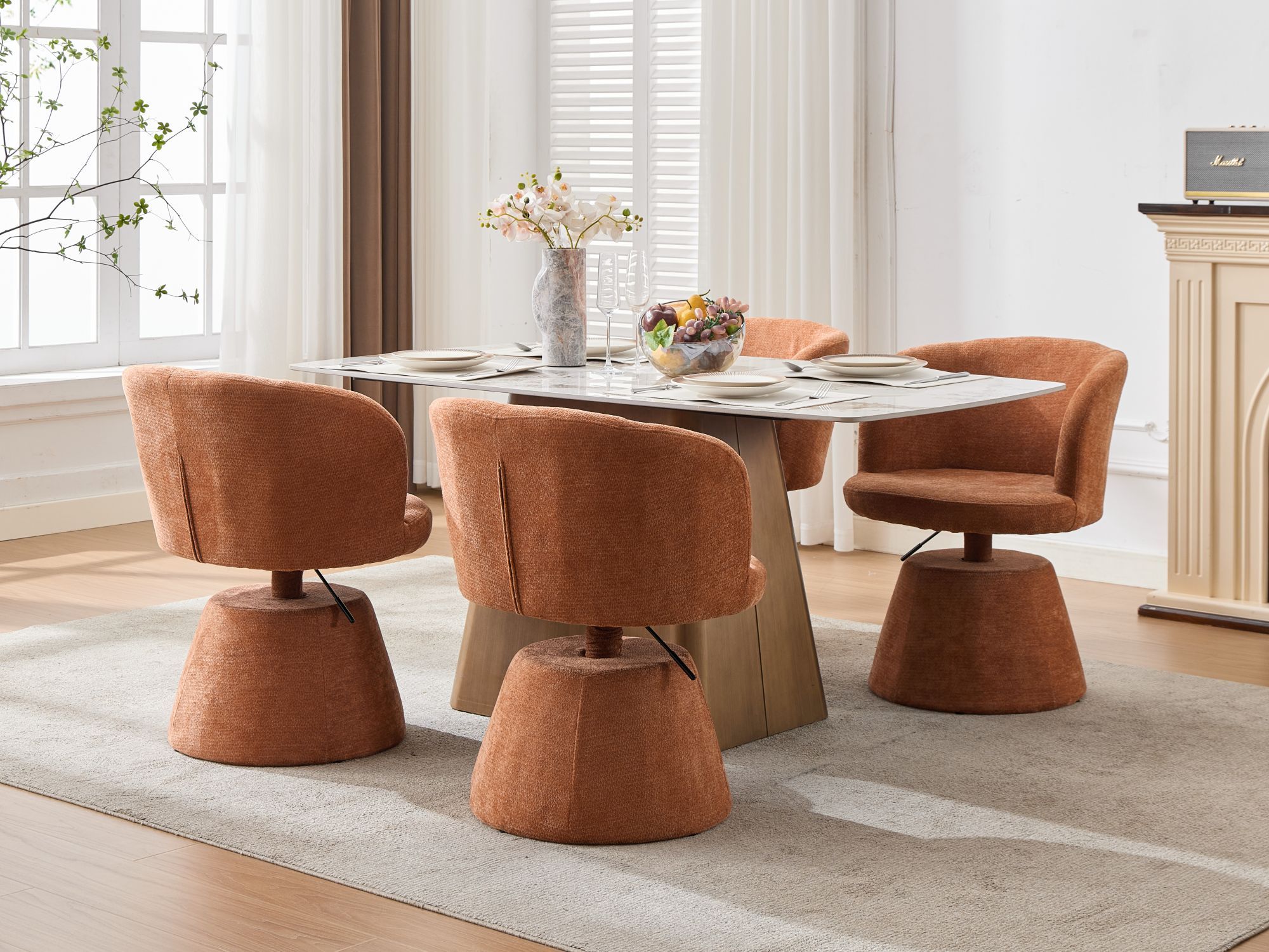 Adjustable Height 360° Swivel Ergonomic Bar Stool