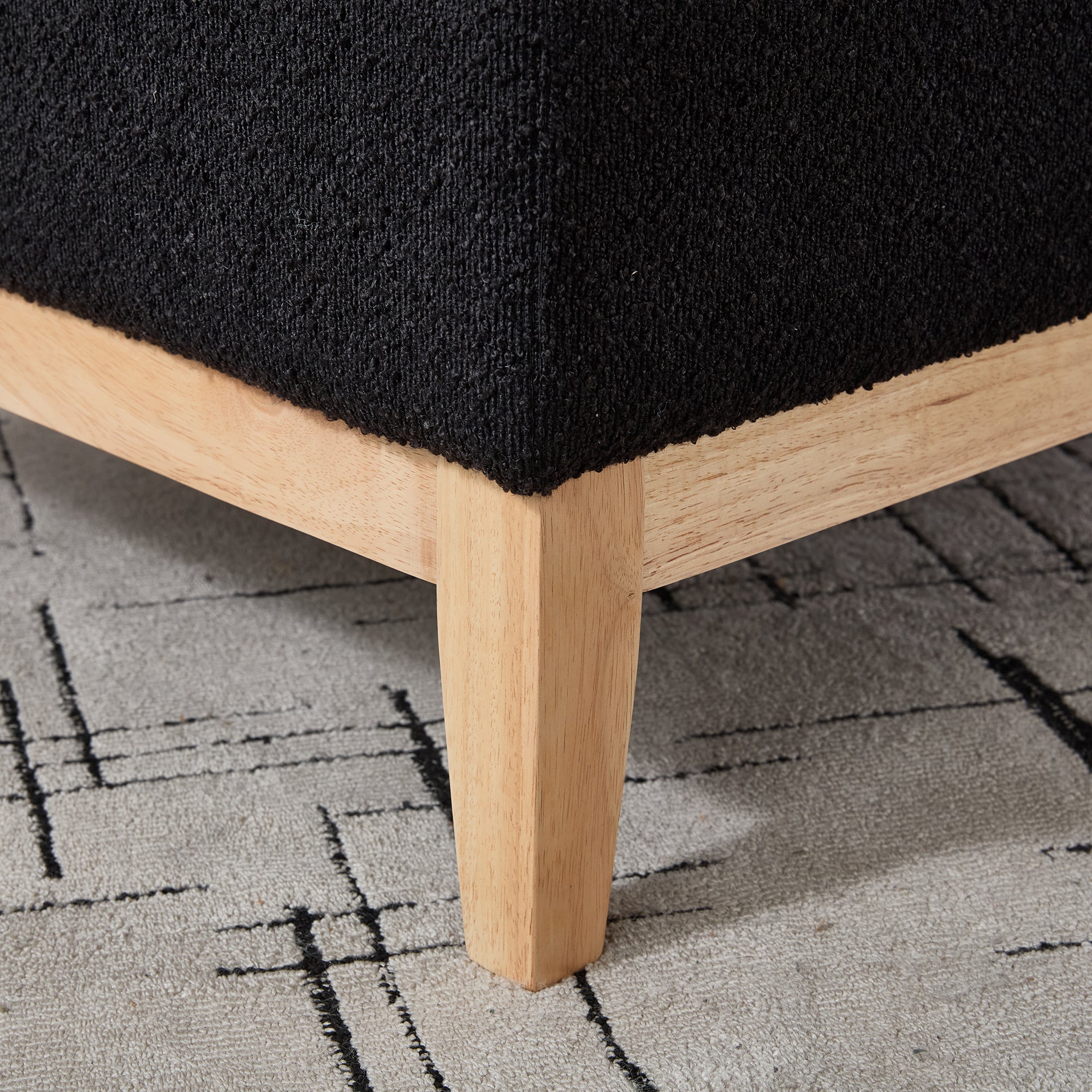 33.86'W Upholstered Wood Base Storage Ottoman