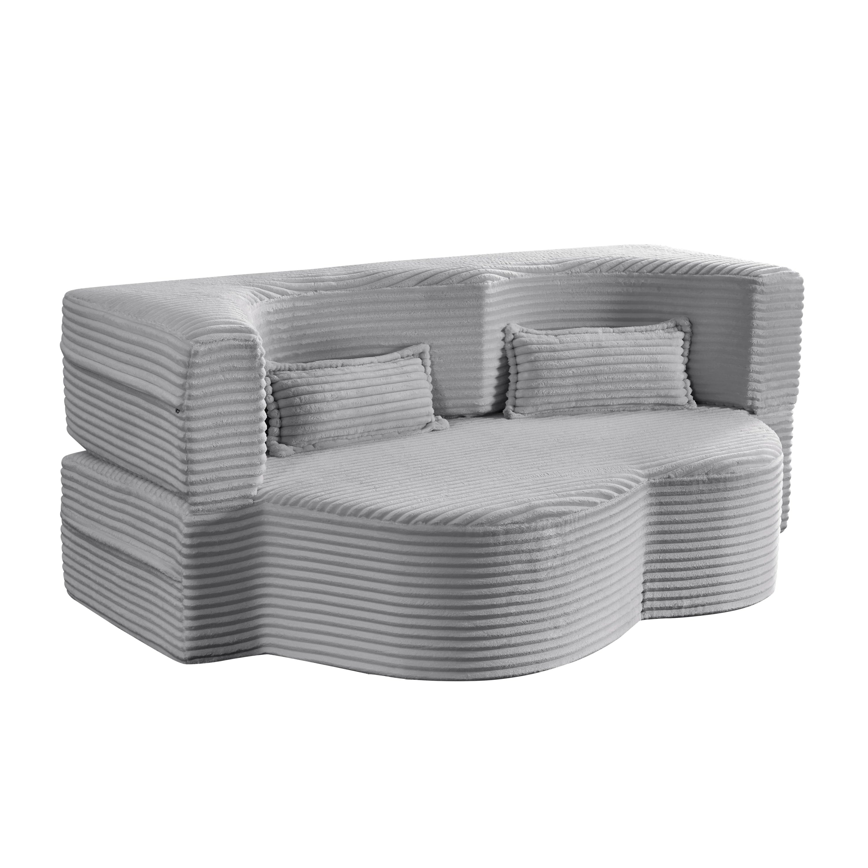 Full Size Convertible Floor Sleeper Sofa Bed