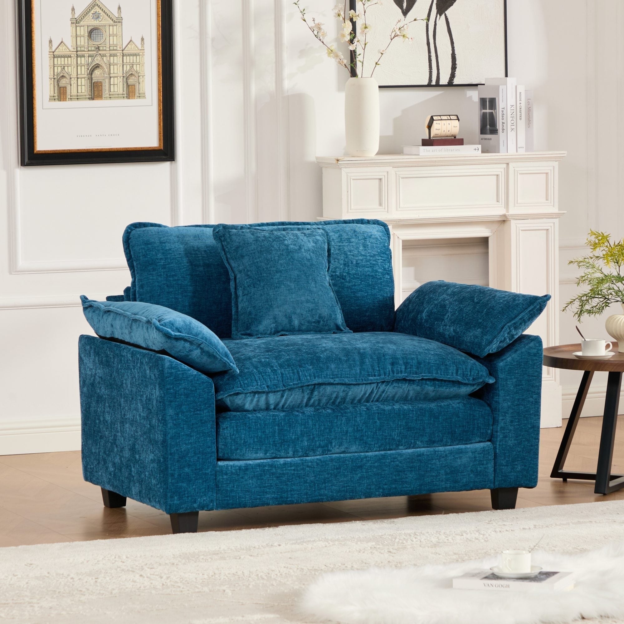 Modern Sectional Cloud Sofa Single Seat (Ottoman is Not Included)