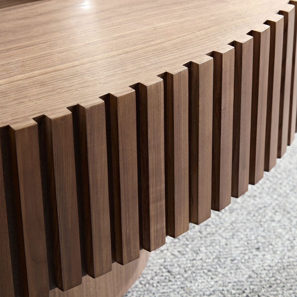 Modern MDF Handcraft Oval Coffee Table