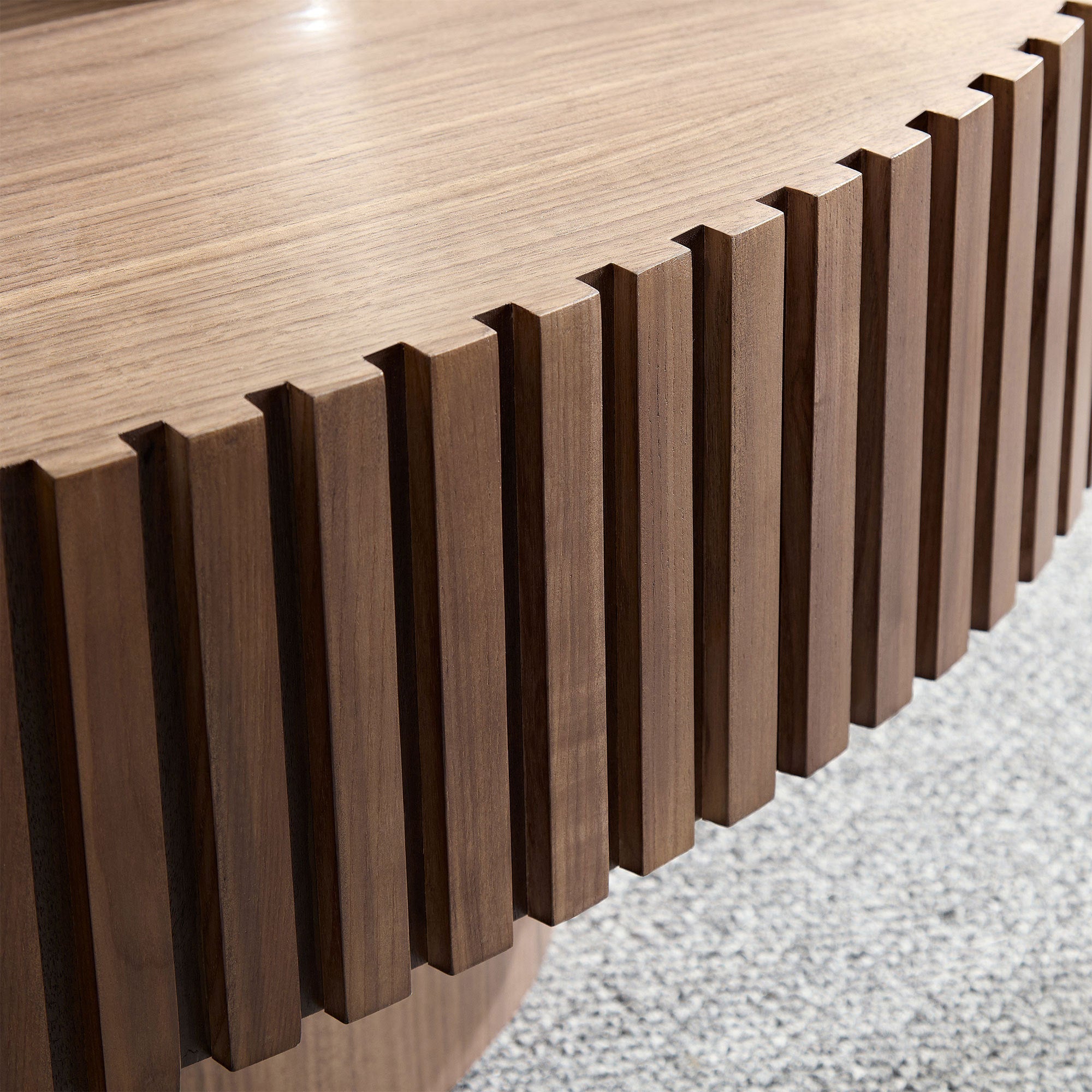 Modern MDF Handcraft Oval Coffee Table