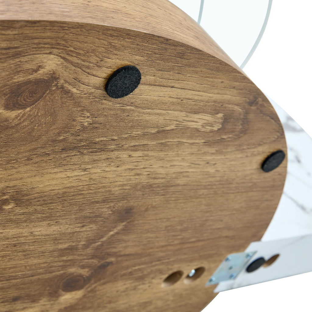 Contemporary Artistic Double Layer Coffee Table
