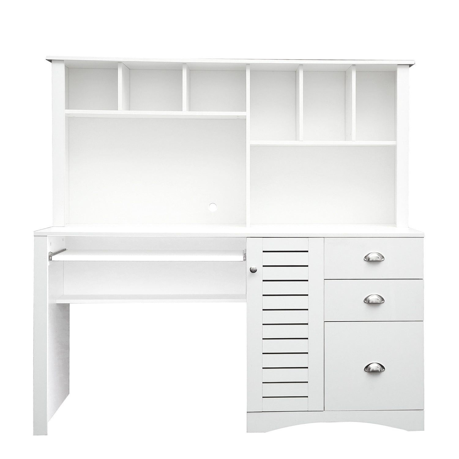 Home Office Computer Desk with Hutch