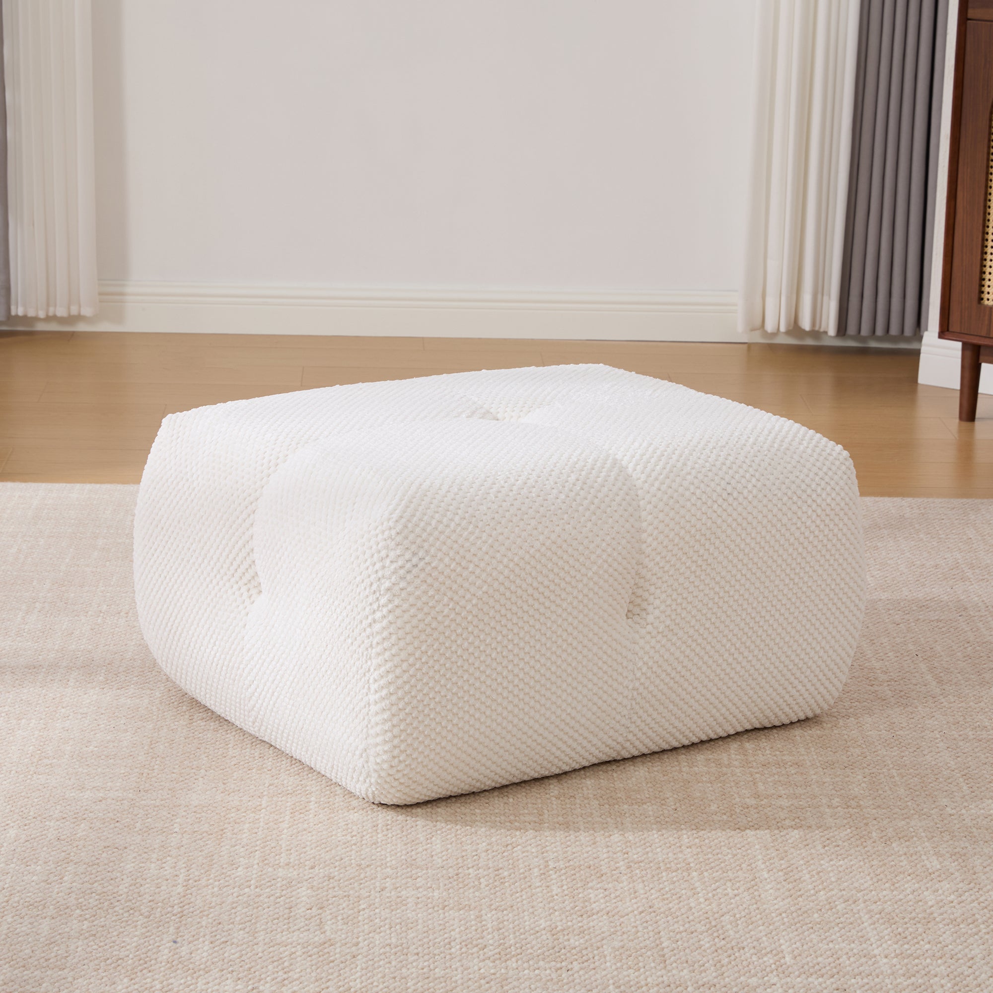31' Modular Cloud Boneless Accent Chair with Ottoman Set