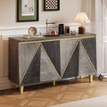 60' Retro Sideboard Cabinet with Adjustable Shelves
