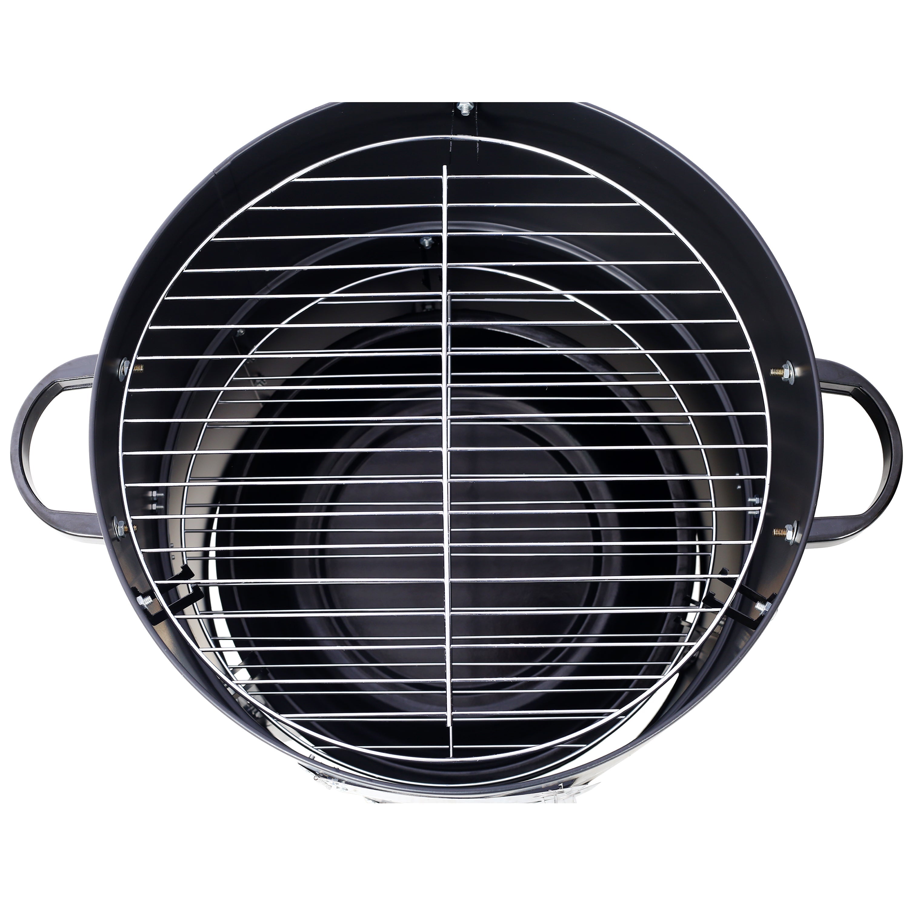 17 Inch Steel Charcoal Smoker Heavy Duty BBQ Grill Outdoor Cooking Black