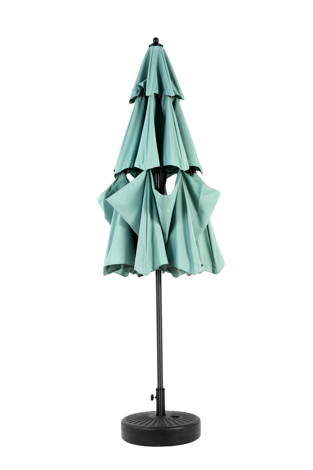 10ft 3-Tier Aluminium Patio Umbrella with Auto-Tilt (No Base)