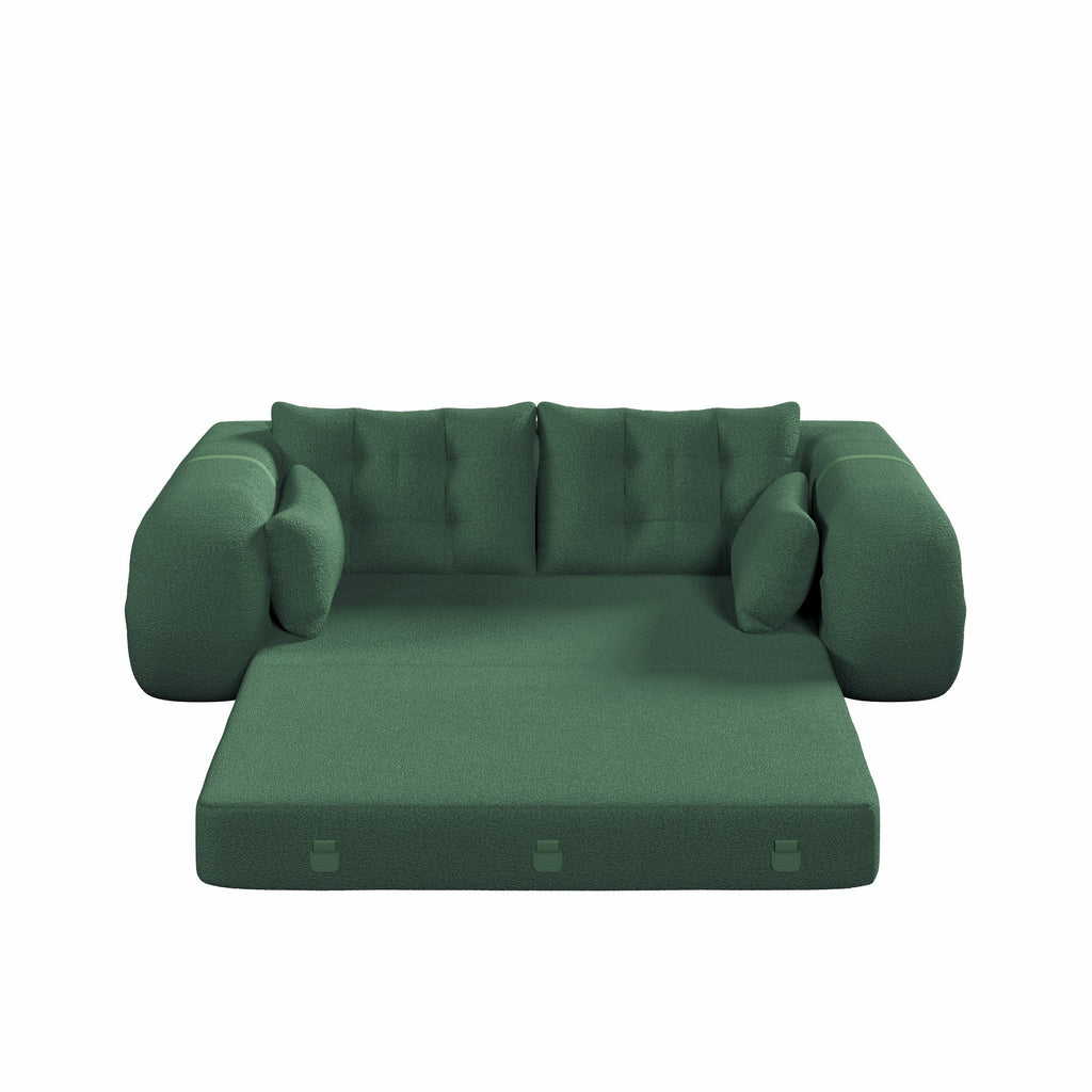 78.7 ' Multi-Functional Teddy Foldable Sofa Bed