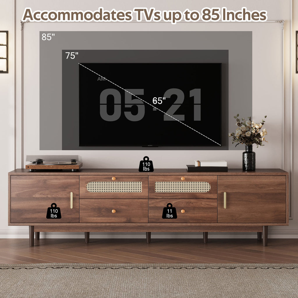 76' Modern Chic Entertainment Center