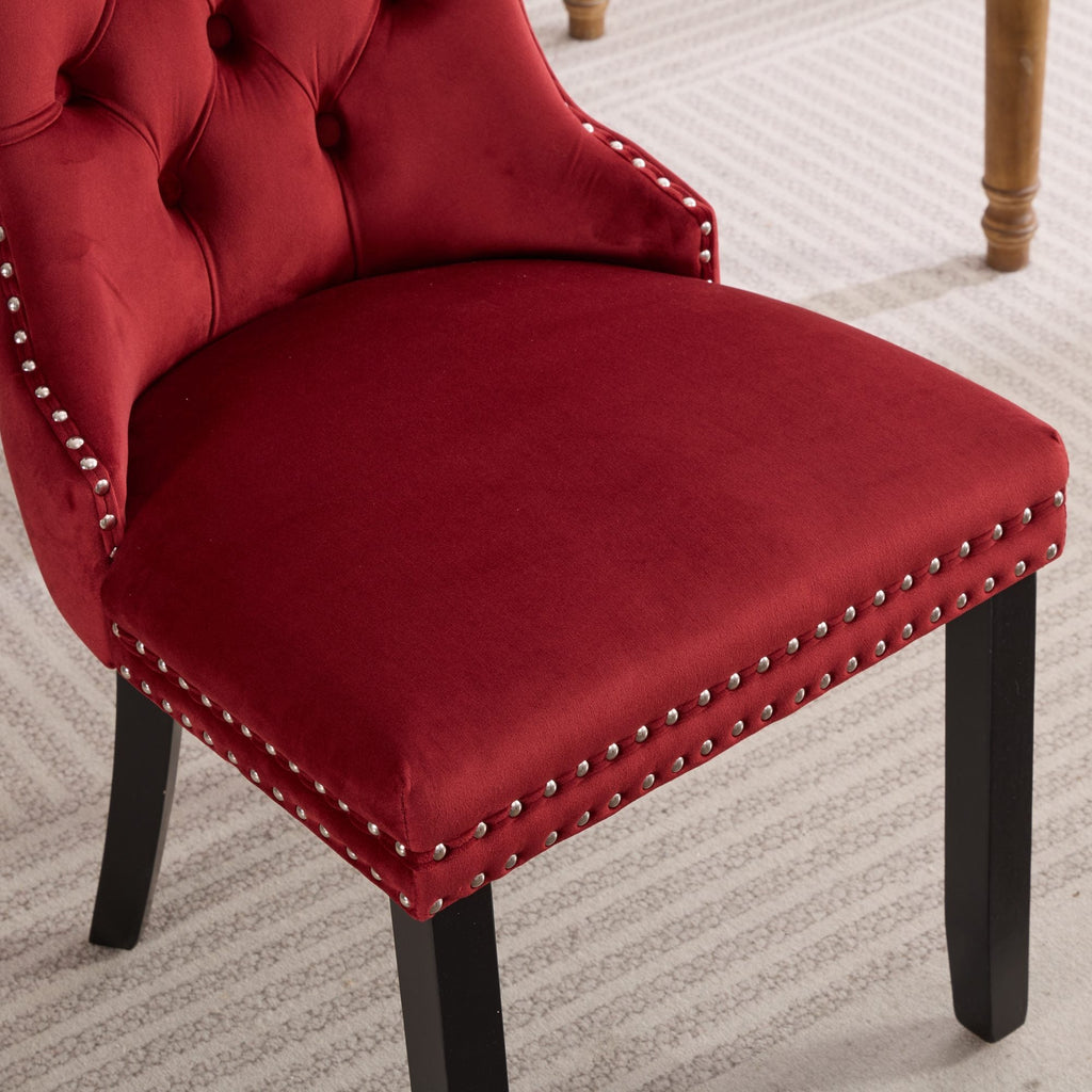 Classic Velvet Dining Chairs (Set of 2)