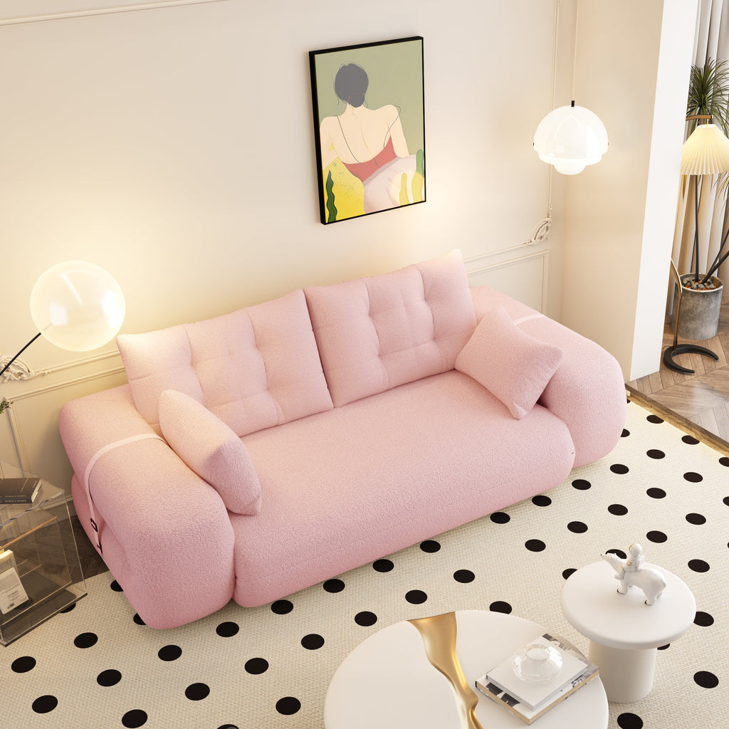 78.7 ' Multi-Functional Teddy Foldable Sofa Bed