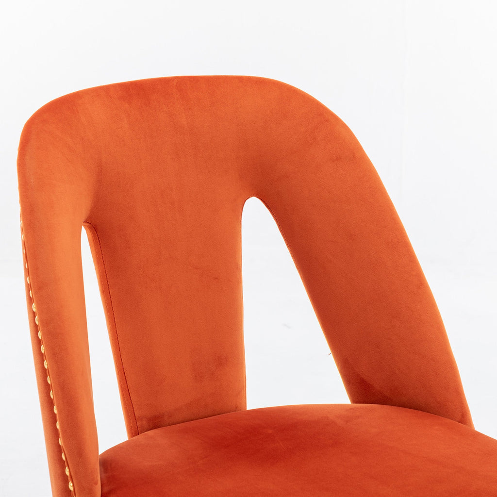 Modern Velvet Upholstered Dining Chair (Set of 2)