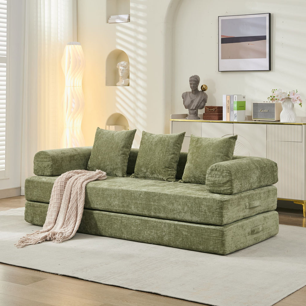 Comfy Convertible Folding Mattress Sofa Bed