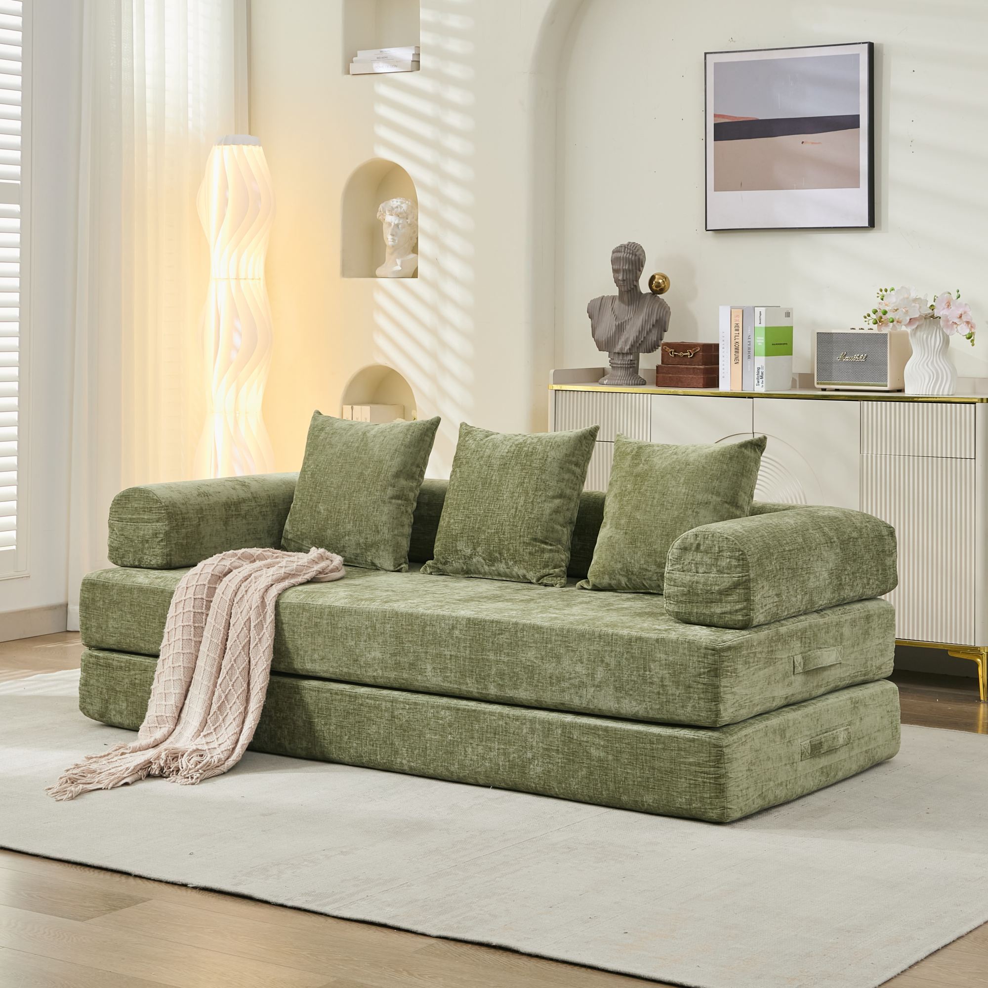 Comfy Convertible Folding Mattress Sofa Bed