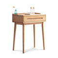 Solid Oak Desk Table with Storage Drawer