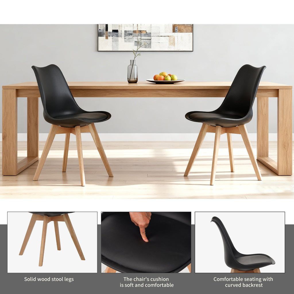 Medieval Modern Style Dining Chairs (Set of Four)