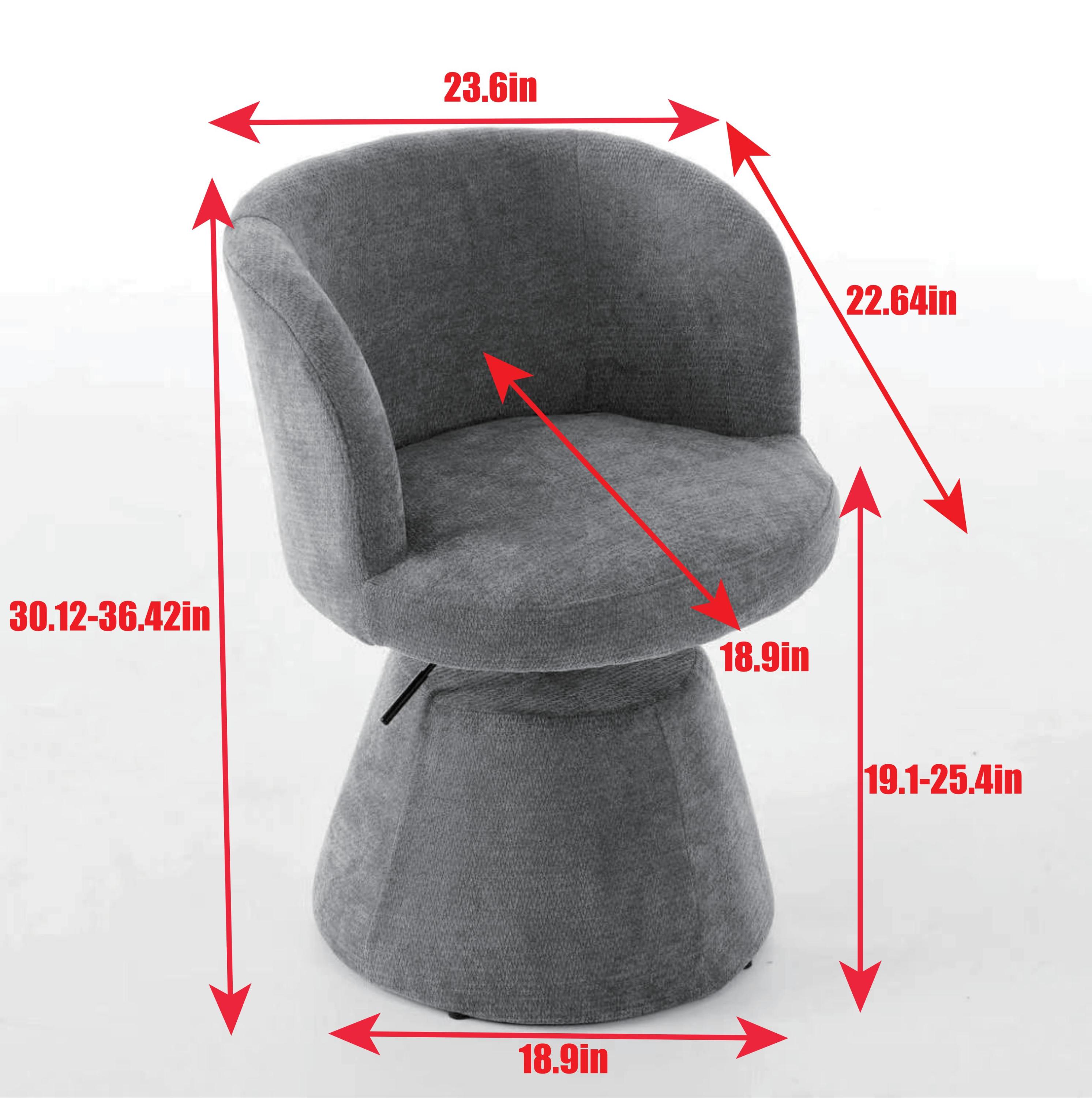 Adjustable Height 360° Swivel Ergonomic Bar Stool