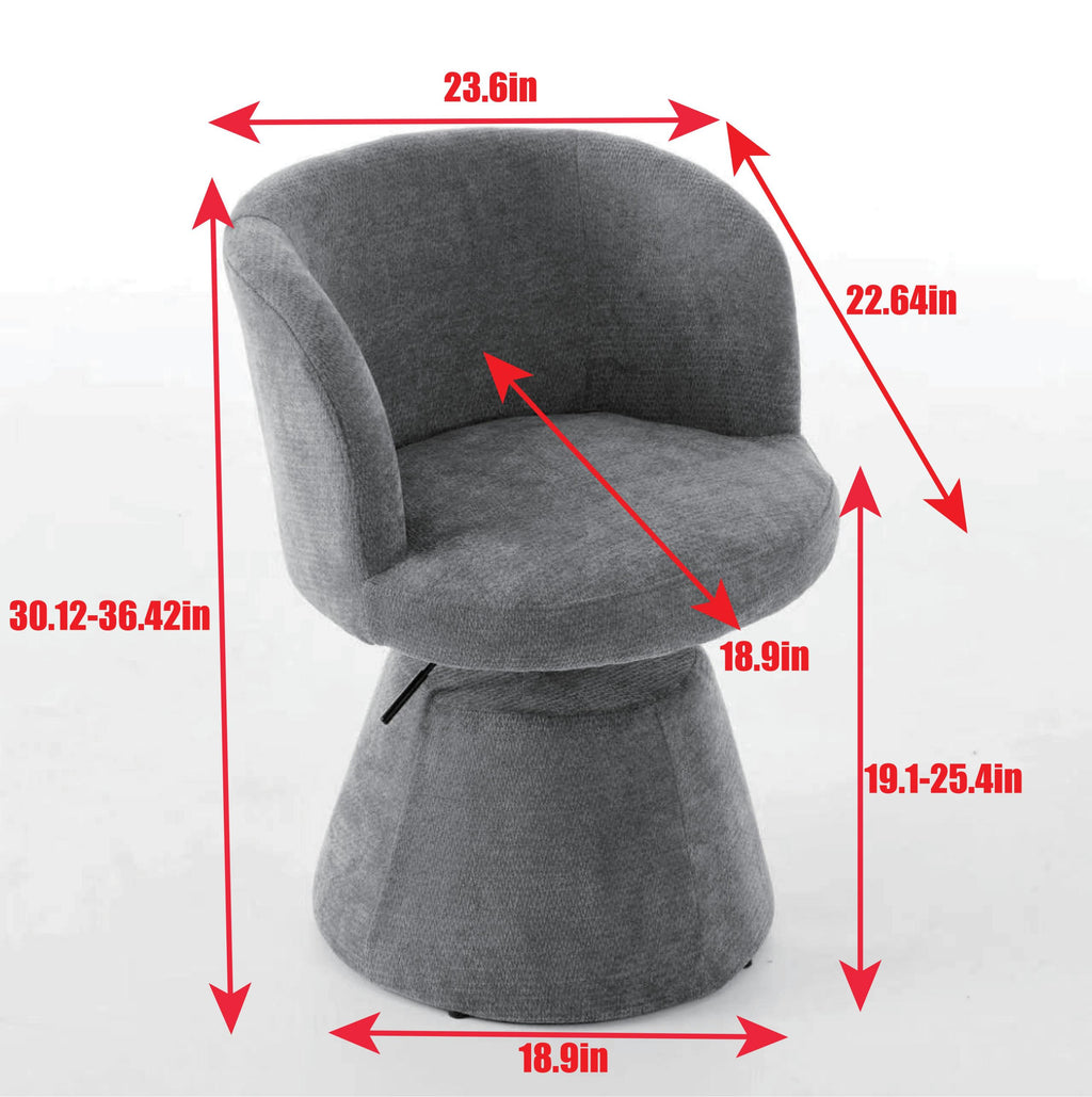 Adjustable Height 360° Swivel Ergonomic Bar Stool