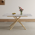 59-inch Modern rectangle Expandable Dining Table