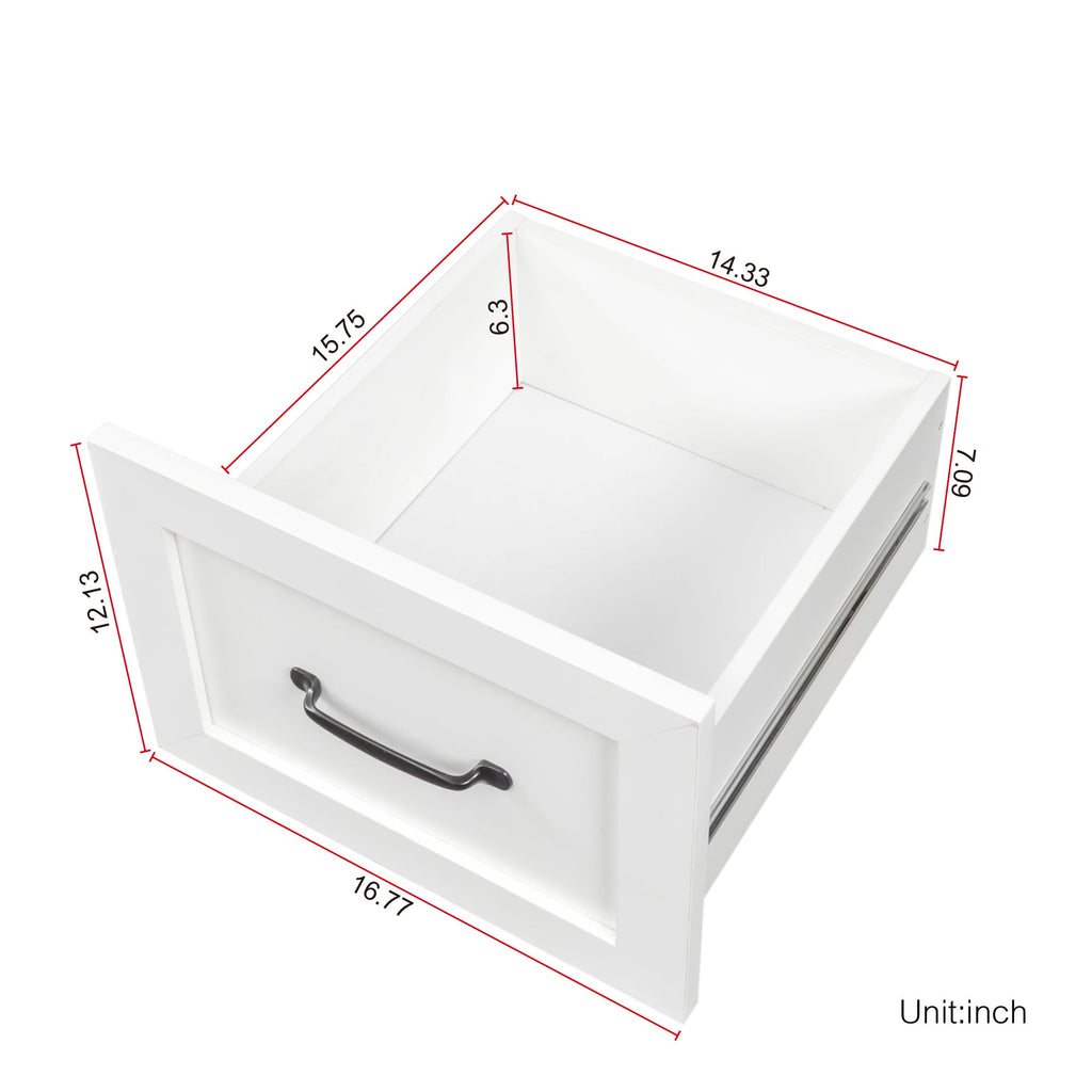 Space-Saving Home Office Computer Workstation with Storage Shelves