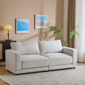 81'' Modern Square Arm Sofa with Soft Fabric Upholstery