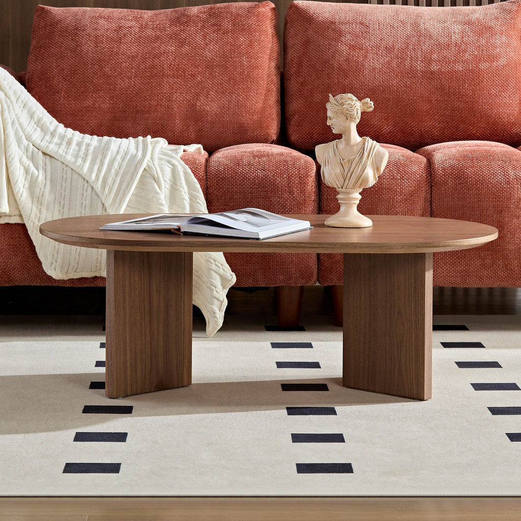 Length 39.37 Inch MDF Oval Coffee Table