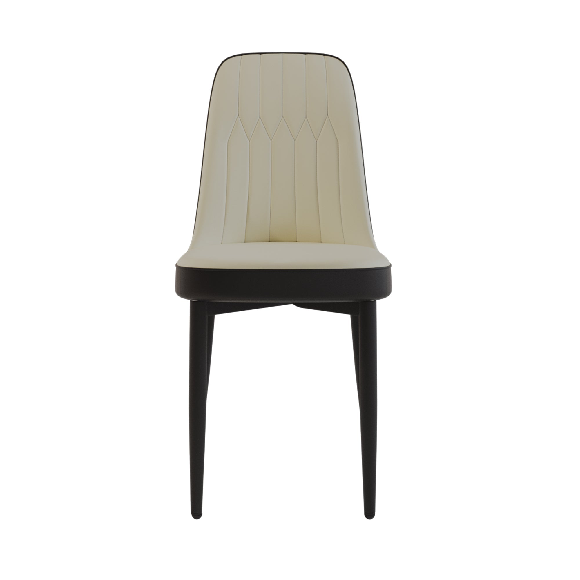 Modern Dining Chair Set of 4 with High-Quality PU Leather