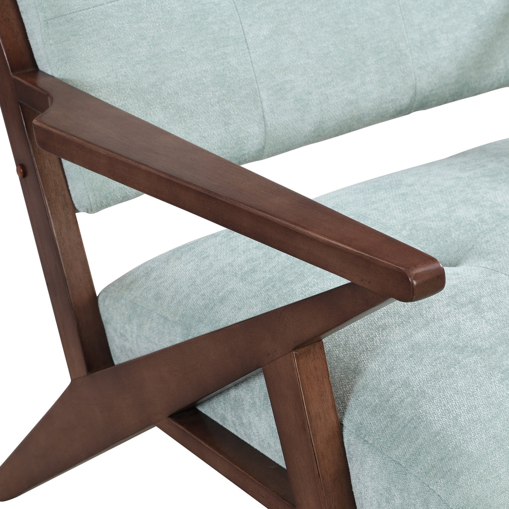 Mid-Century Modern Accent Chair with Plush Cushions