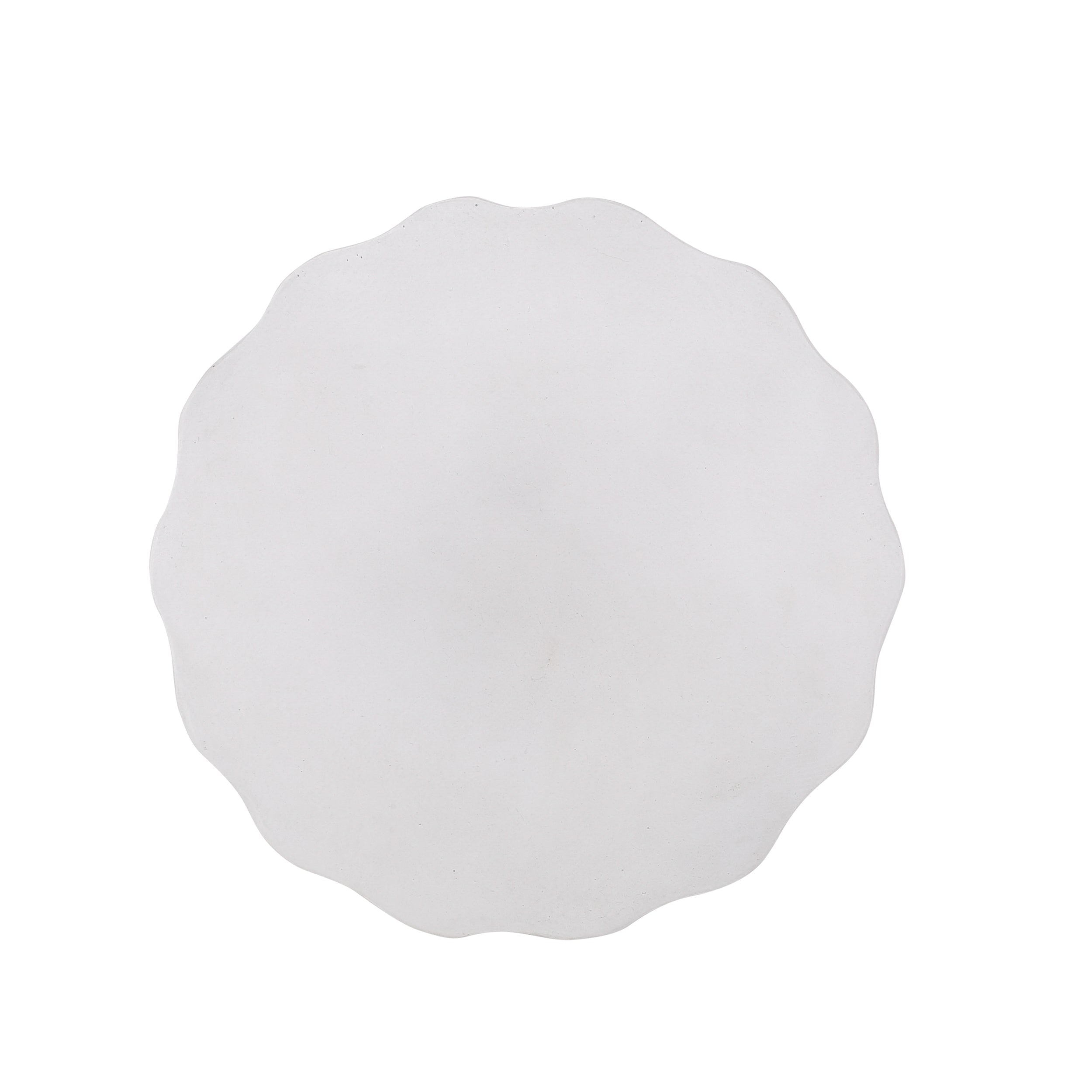 Outdoor Antique White LightWeight Concrete Side Table