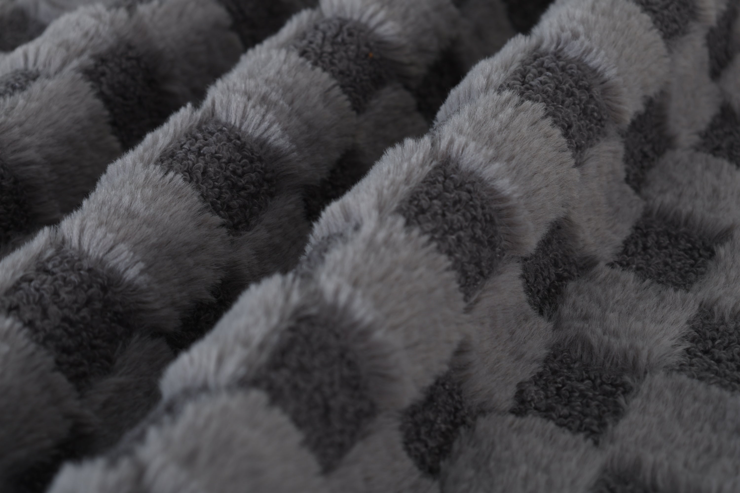 Classic Diamond Pattern Fabric Paired with Elegant Scroll Arms