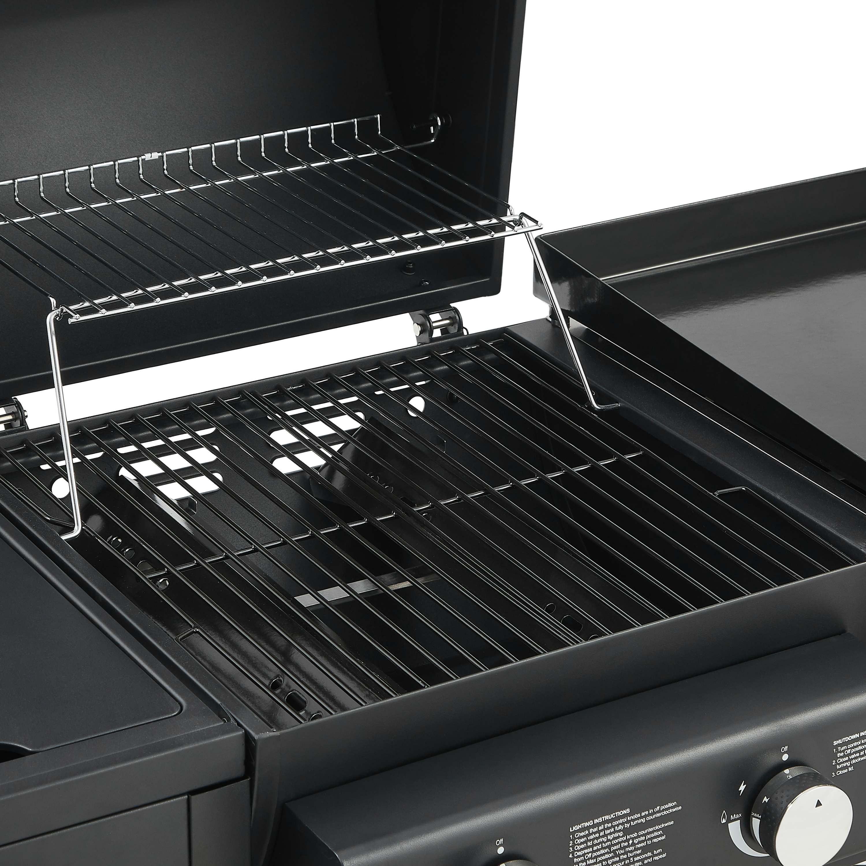 All-in-One 5 Burner Propane Gas Grill Griddle Combo 56000 BTU Heavy Duty Backyard BBQ