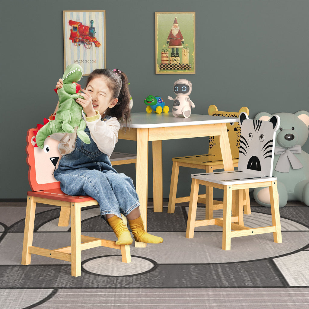 5 Piece Kiddy Table and Chair Set with 4 Chairs