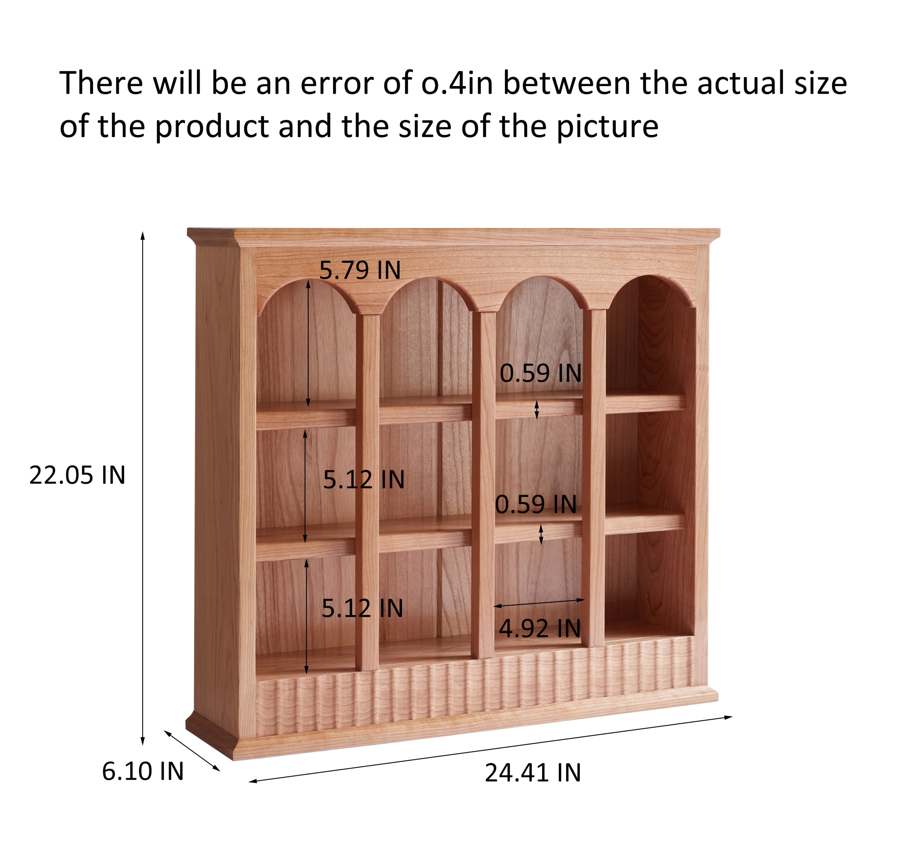 A Grade Cherry Solid Wood Storage Rack