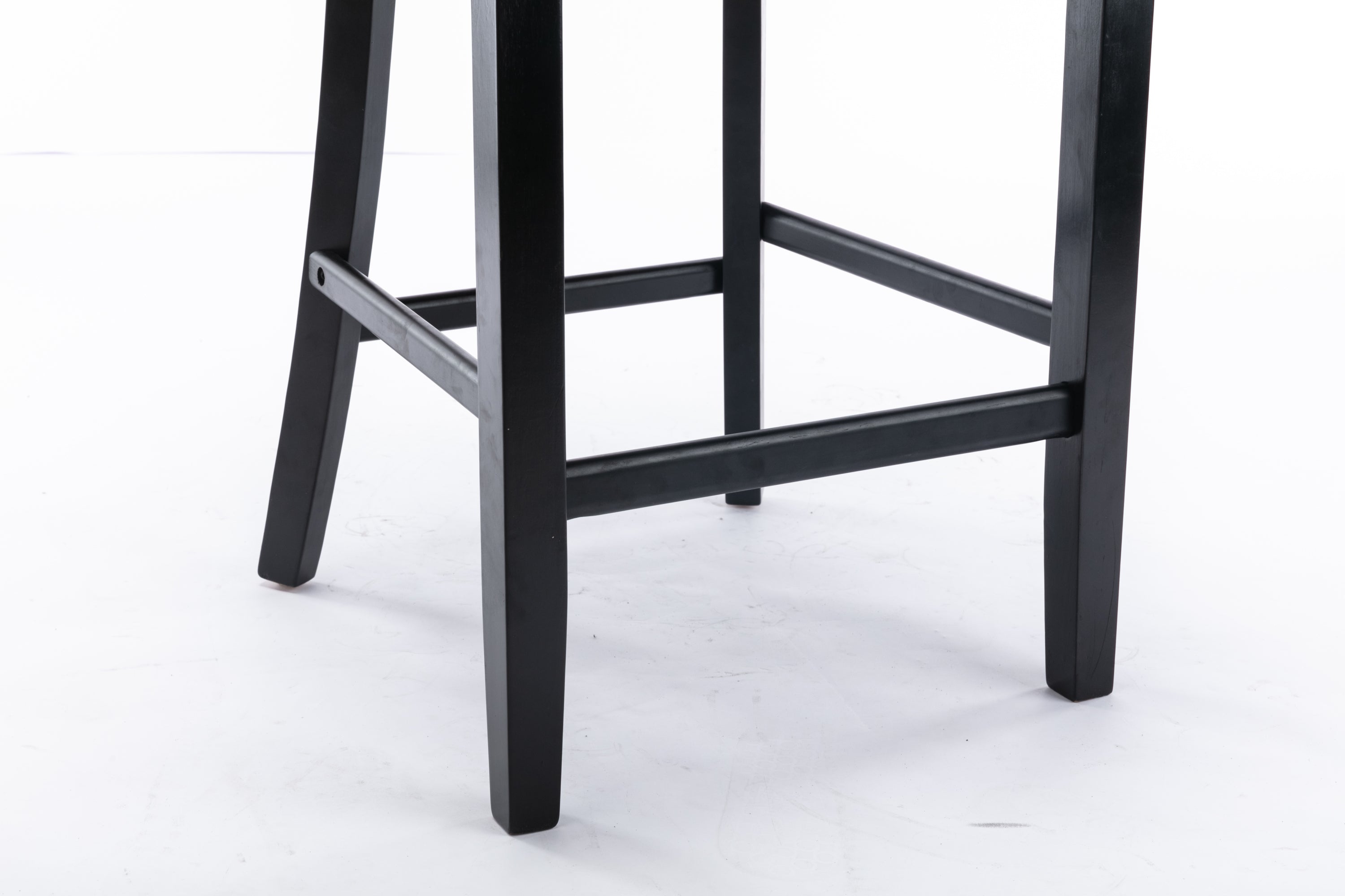 Contemporary Velvet Upholstered Barstools with Button Tufted Decoration (Set of 2)