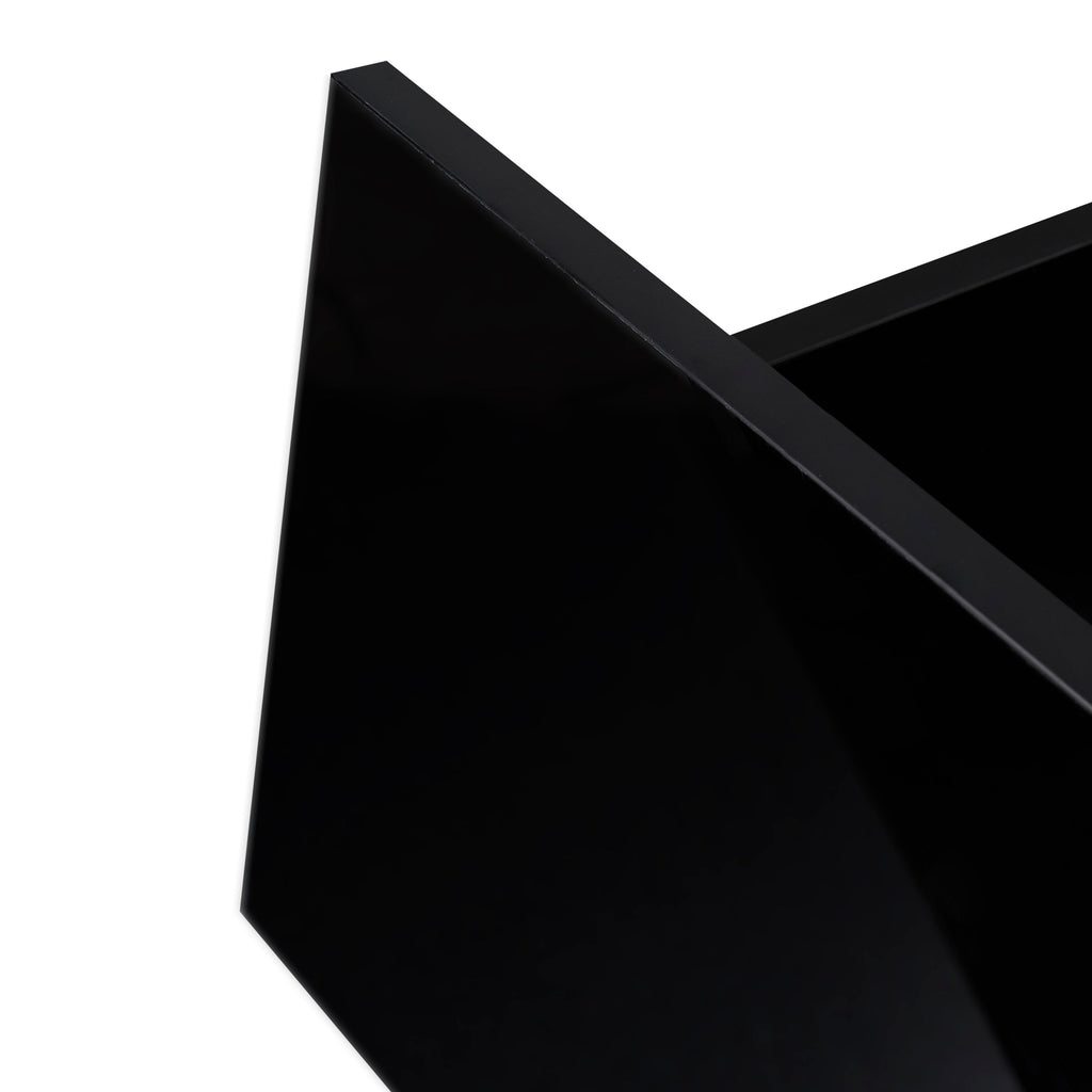51" Black TV Stand with LED RGB Lights