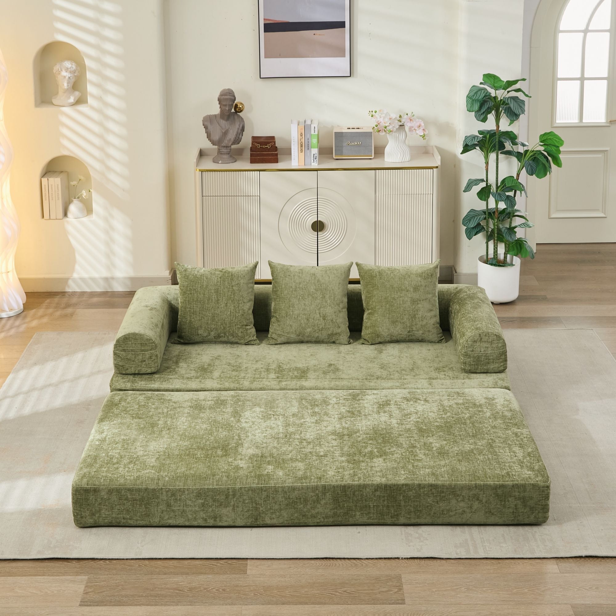 Comfy Convertible Folding Mattress Sofa Bed