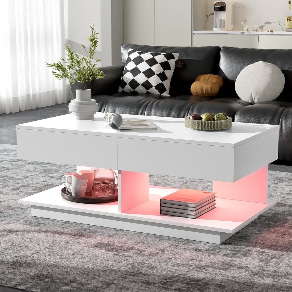 41.3''-76.7'' Multifunctional Adjustable Coffee Table