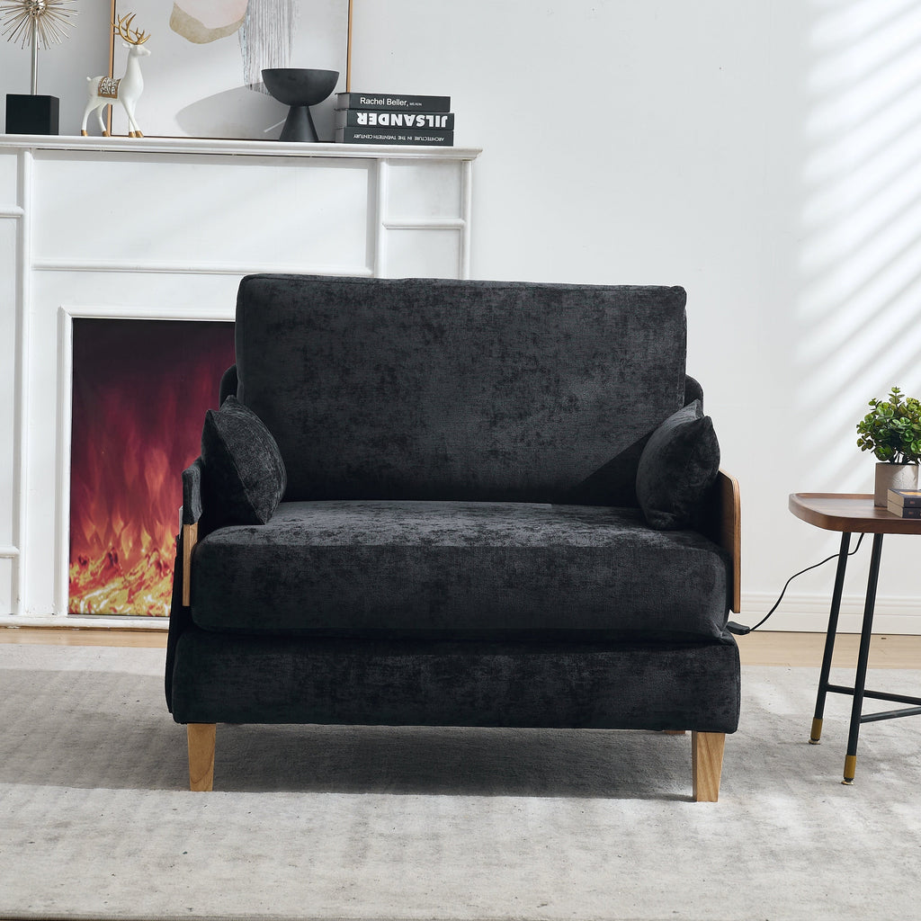 Mid-Century Modern Foldable Sofa Bed Recliner